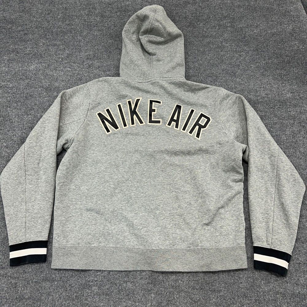 Nike Air Hoodie Mens M‎ Full Zip Double Sided Spell Out Logo Jacket CN9117-063